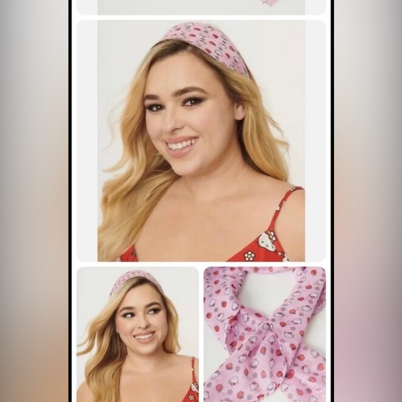 NWT Unique Vintage hello Kitty romper with head scarf size 5XL - Picture 3 of 5
